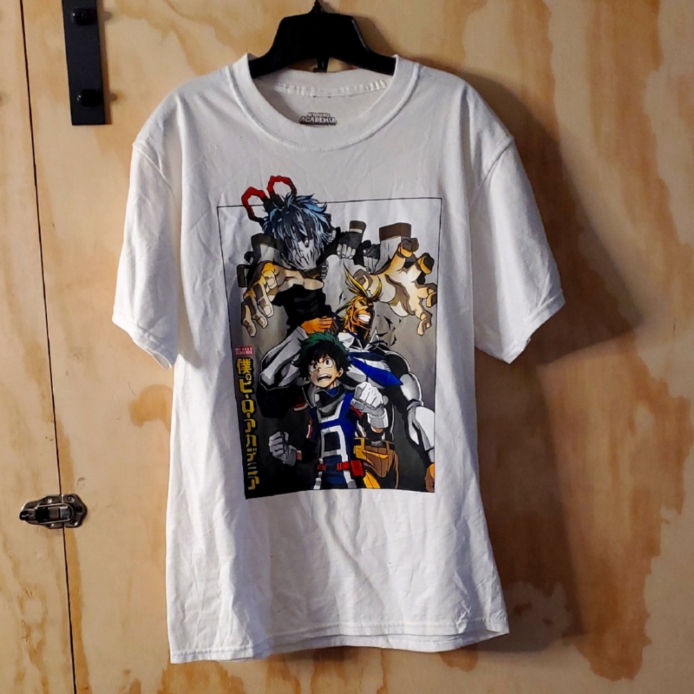 My Hero Academia White Graphic T-Shirt